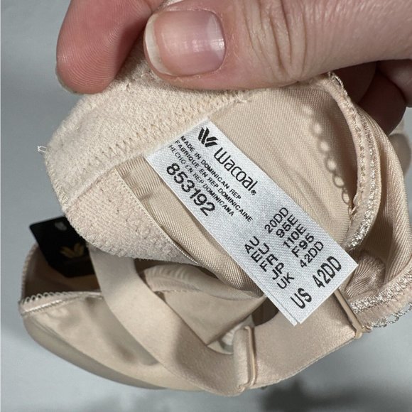 NWT $65 Wacoal [ 42DD ] Basic Beauty‎ Spacer Underwire T-Shirt Bra in Nude #6273 - Picture 12 of 12